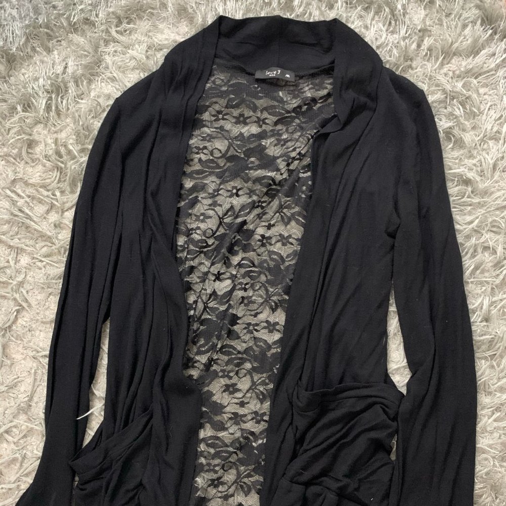 Love J Lace Black Shawl